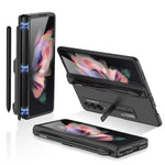 Custodia a libro magnetica a copertura totale GKK con slot per penna, For Samsung Galaxy Z Fold3 5G