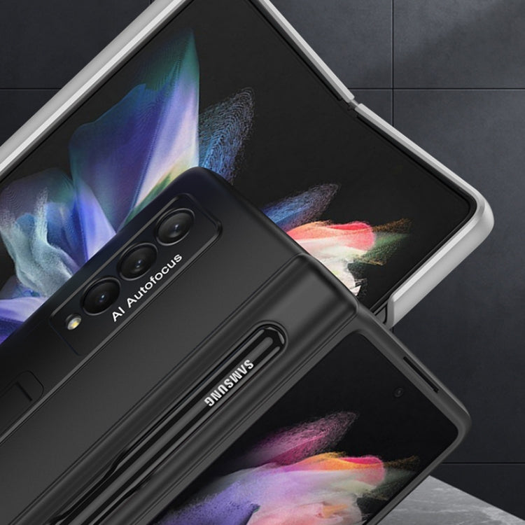 Custodia a libro magnetica a copertura totale GKK con slot per penna, For Samsung Galaxy Z Fold3 5G