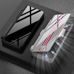 Custodia per telefono verniciata in vetro temperato GKK Flip con slot per penna, For Samsung Galaxy Z Fold3 5G