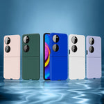 Custodia per telefono pieghevole ultrasottile spruzzata d'olio, For Huawei P50 Pocket