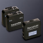 Microfono Lavalier Wireless AY123 2.4G a Doppio Canale