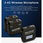 Microfono Lavalier Wireless AY123 2.4G a Doppio Canale