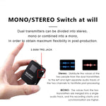 Microfono Lavalier Wireless AY123 2.4G a Doppio Canale