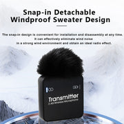 Microfono Lavalier Wireless AY123 2.4G a Doppio Canale