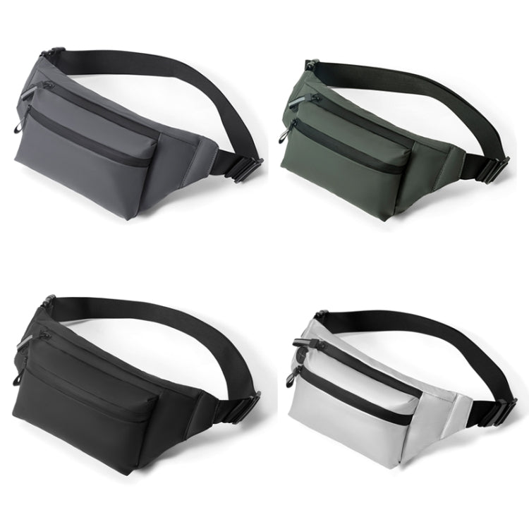 FEIHADUN cxs-321 Marsupio regolabile in tessuto Oxford, dimensioni: 32 x 12 x 6 cm, cxs-321 (Black), cxs-321 (Grey), cxs-321 (Dark Green), cxs-321 (Silver)