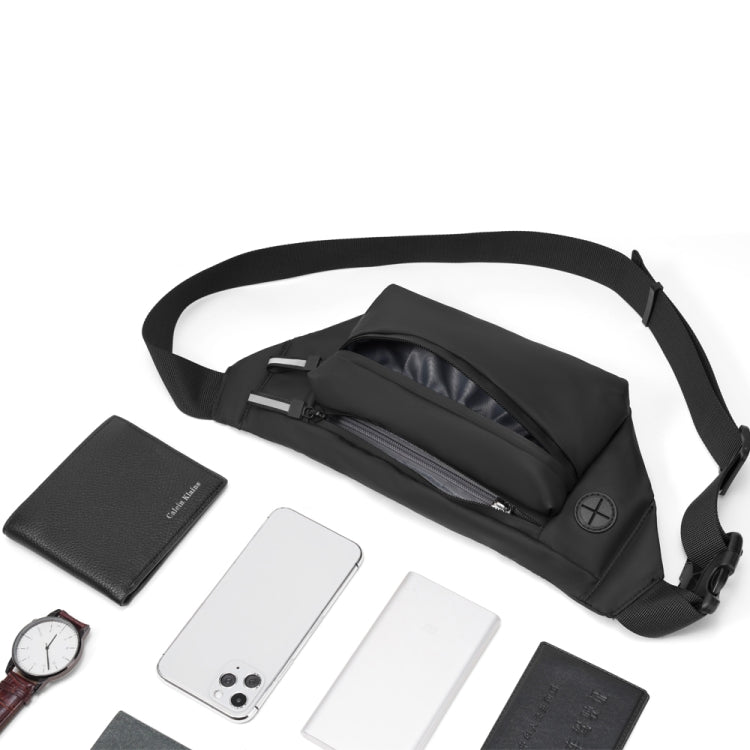 FEIHADUN cxs-321 Marsupio regolabile in tessuto Oxford, dimensioni: 32 x 12 x 6 cm, cxs-321 (Black), cxs-321 (Grey), cxs-321 (Dark Green), cxs-321 (Silver)