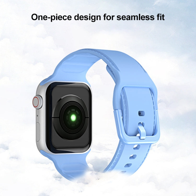 Cinturino in silicone per la serie Apple Watch, 7 41mm / 6&SE&5&4 40mm / 3&2&1 38mm, 7 45mm / 6&SE&5&4 44mm / 3&2&1 42mm