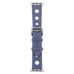 Cinturino con fibbia in argento PU per la serie Apple Watch, 7 41mm / 6&SE&5&4 40mm / 3&2&1 38mm, 7 45mm / 6&SE&5&4 44mm / 3&2&1 42mm