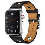 Cinturino con fibbia in argento PU per la serie Apple Watch, 7 41mm / 6&SE&5&4 40mm / 3&2&1 38mm, 7 45mm / 6&SE&5&4 44mm / 3&2&1 42mm