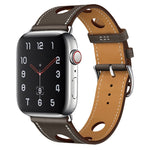 Cinturino con fibbia in argento PU per la serie Apple Watch, 7 41mm / 6&SE&5&4 40mm / 3&2&1 38mm, 7 45mm / 6&SE&5&4 44mm / 3&2&1 42mm