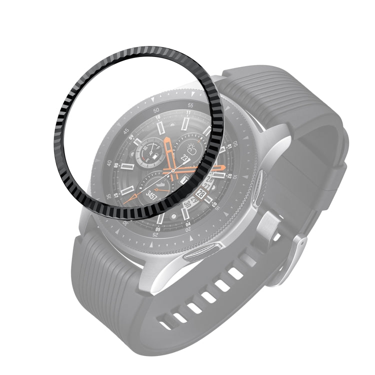 Anello con castone in acciaio inossidabile con fiore di Bach, For Samsung Galaxy Watch 46mm