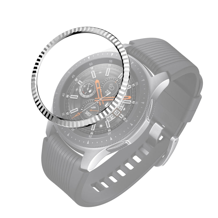 Anello con castone in acciaio inossidabile con fiore di Bach, For Samsung Galaxy Watch 46mm