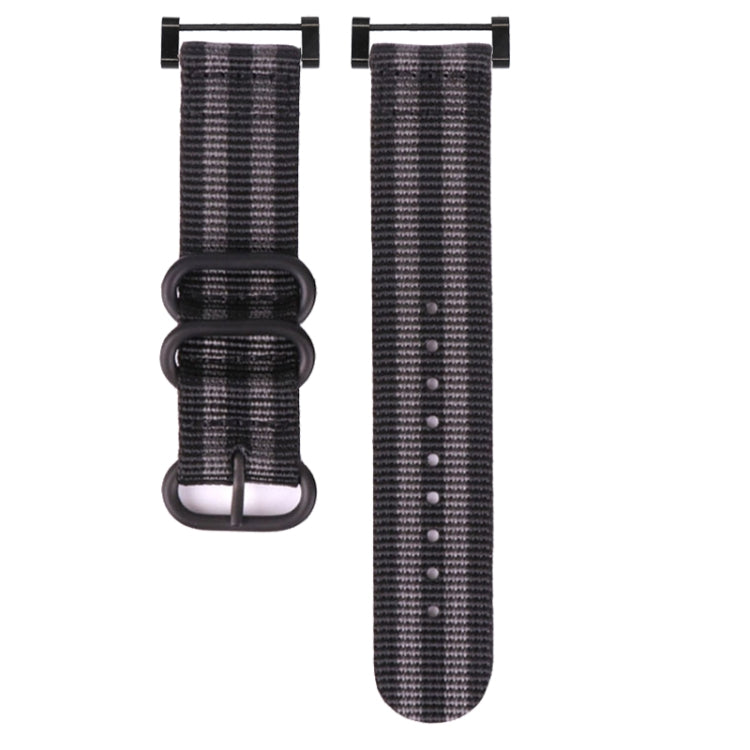 Cinturino in nylon con fibbia in acciaio a tre anelli, For Suunto CORE, For Suunto 7