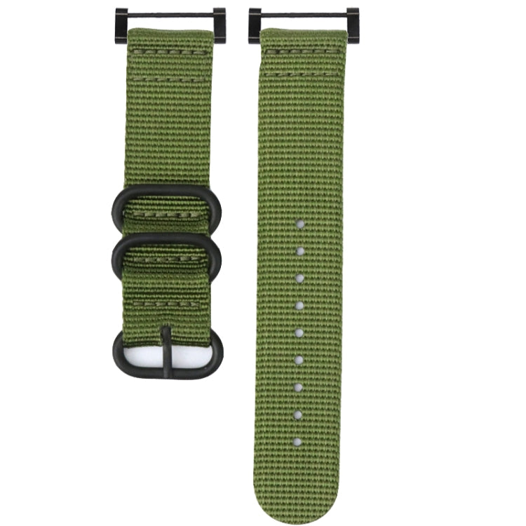 Cinturino in nylon con fibbia in acciaio a tre anelli, For Suunto CORE, For Suunto 7