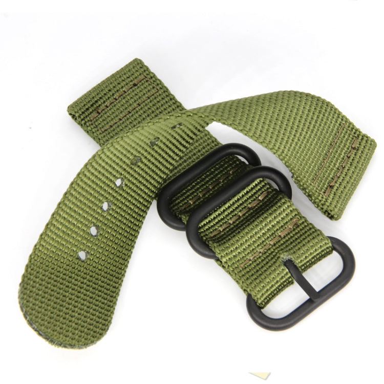 Cinturino in nylon con fibbia in acciaio a tre anelli, For Suunto CORE, For Suunto 7