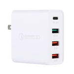 Caricatore da viaggio USB-C 18W con QC3.0 e doppia USB
