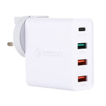 Caricatore da viaggio USB-C 18W con QC3.0 e doppia USB