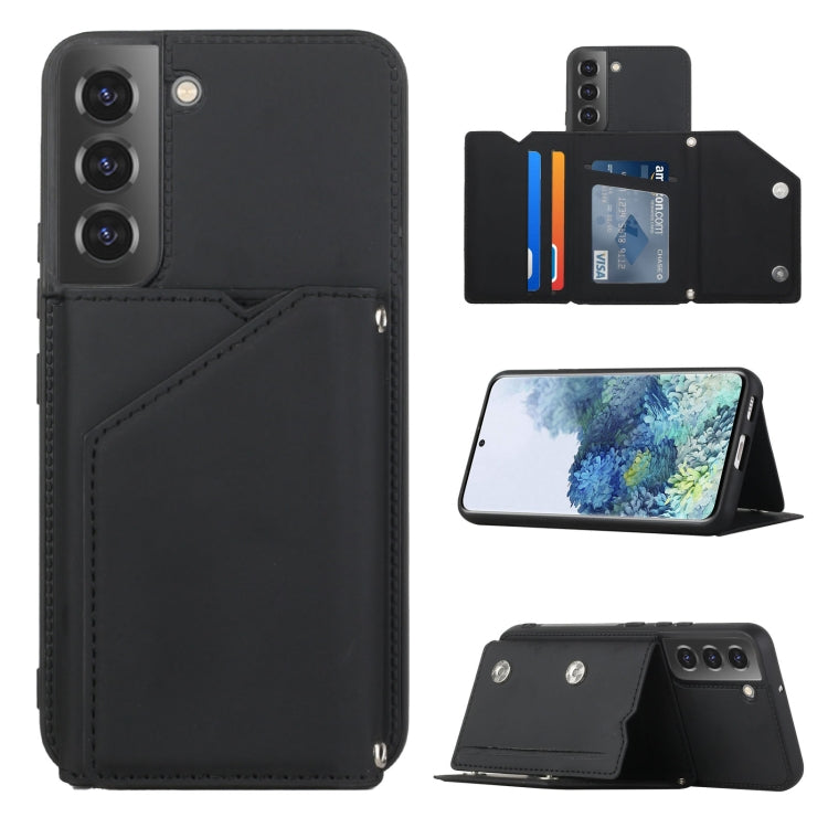 Custodia per telefono Skin Feel PU + TPU + PC con slot per schede, For vivo S10e / V23e, For Xiaomi Redmi Note 11 Pro, For Samsung Galaxy S22 5G, For Samsung Galaxy S22+ 5G, For Samsung Galaxy S22 Ultra 5G
