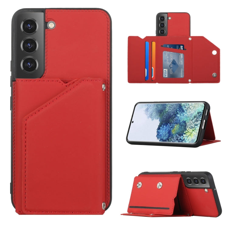 Custodia per telefono Skin Feel PU + TPU + PC con slot per schede, For vivo S10e / V23e, For Xiaomi Redmi Note 11 Pro, For Samsung Galaxy S22 5G, For Samsung Galaxy S22+ 5G, For Samsung Galaxy S22 Ultra 5G