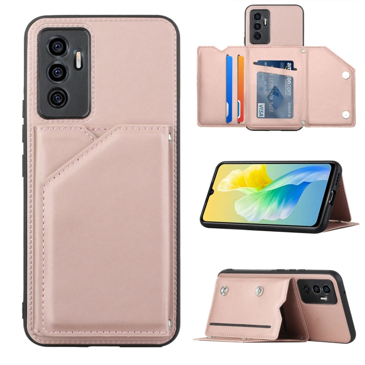 Custodia per telefono Skin Feel PU + TPU + PC con slot per schede, For vivo S10e / V23e, For Xiaomi Redmi Note 11 Pro, For Samsung Galaxy S22 5G, For Samsung Galaxy S22+ 5G, For Samsung Galaxy S22 Ultra 5G