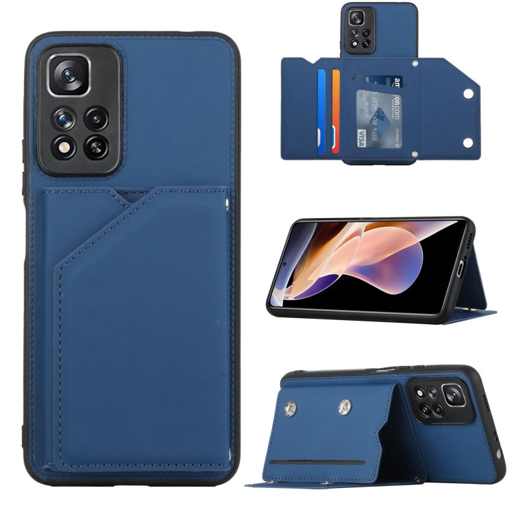Custodia per telefono Skin Feel PU + TPU + PC con slot per schede, For vivo S10e / V23e, For Xiaomi Redmi Note 11 Pro, For Samsung Galaxy S22 5G, For Samsung Galaxy S22+ 5G, For Samsung Galaxy S22 Ultra 5G