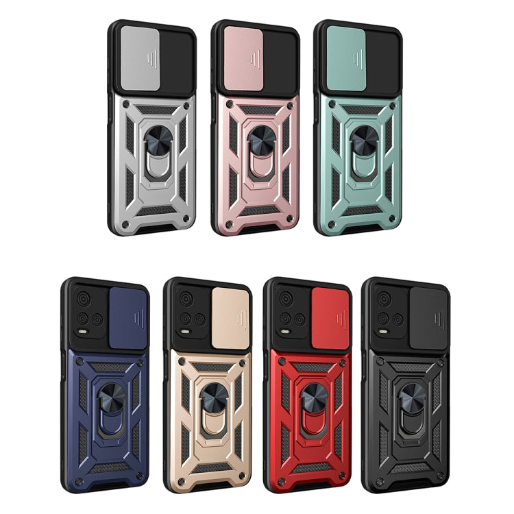Cover per fotocamera scorrevole Custodia per telefono in TPU + PC, For OPPO Realme 8i, For OPPO Realme C21Y, For vivo Y21s, For Samsung Galaxy A03 5G 164mm, For Samsung Galaxy A13 4G