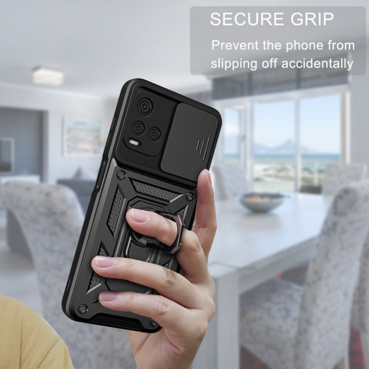 Cover per fotocamera scorrevole Custodia per telefono in TPU + PC, For OPPO Realme 8i, For OPPO Realme C21Y, For vivo Y21s, For Samsung Galaxy A03 5G 164mm, For Samsung Galaxy A13 4G