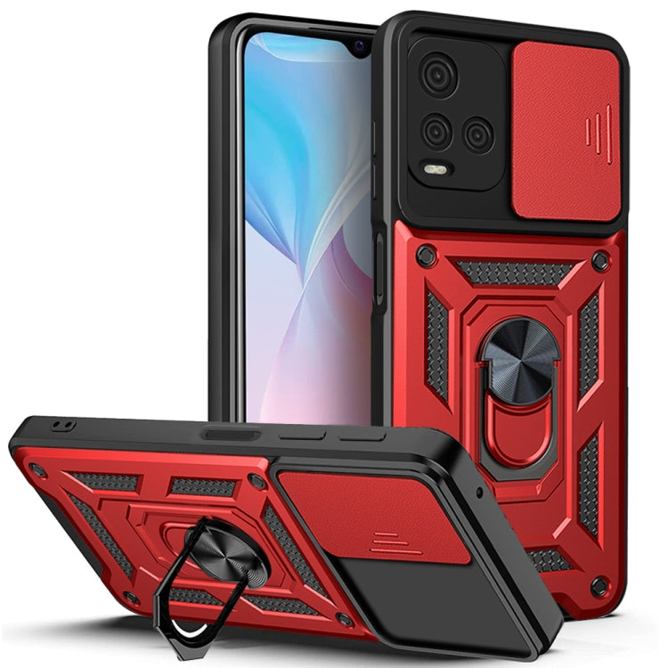 Cover per fotocamera scorrevole Custodia per telefono in TPU + PC, For OPPO Realme 8i, For OPPO Realme C21Y, For vivo Y21s, For Samsung Galaxy A03 5G 164mm, For Samsung Galaxy A13 4G