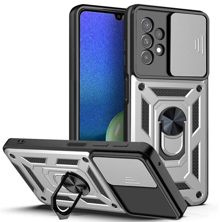 Cover per fotocamera scorrevole Custodia per telefono in TPU + PC, For OPPO Realme 8i, For OPPO Realme C21Y, For vivo Y21s, For Samsung Galaxy A03 5G 164mm, For Samsung Galaxy A13 4G
