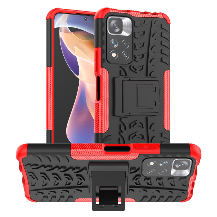 Gomma Texture TPU + Custodia per telefono PC con supporto, For OPPO Realme 8i, For Xiaomi Redmi Note 11 Pro (China), For Motorola Moto E40, For Samsung Galaxy A03 Global, For Samsung Galaxy A53 5G