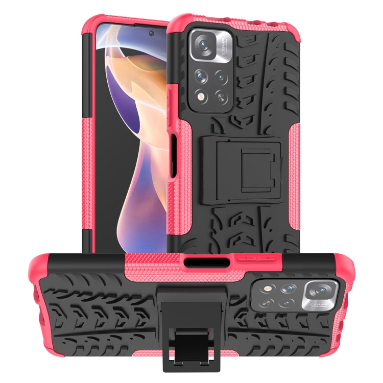 Gomma Texture TPU + Custodia per telefono PC con supporto, For OPPO Realme 8i, For Xiaomi Redmi Note 11 Pro (China), For Motorola Moto E40, For Samsung Galaxy A03 Global, For Samsung Galaxy A53 5G