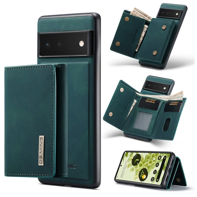 DG.MING M1 Series 3-Fold Multi Card Wallet + Cover posteriore magnetica, For Google Pixel 5a 5G, For Google Pixel 6 Pro, For OnePlus 9RT 5G