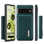 DG.MING M1 Series 3-Fold Multi Card Wallet + Cover posteriore magnetica, For Google Pixel 5a 5G, For Google Pixel 6 Pro, For OnePlus 9RT 5G
