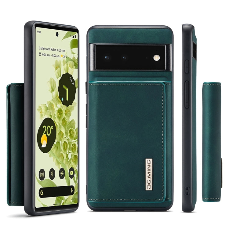 DG.MING M1 Series 3-Fold Multi Card Wallet + Cover posteriore magnetica, For Google Pixel 5a 5G, For Google Pixel 6 Pro, For OnePlus 9RT 5G