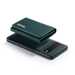 DG.MING M1 Series 3-Fold Multi Card Wallet + Cover posteriore magnetica, For Google Pixel 5a 5G, For Google Pixel 6 Pro, For OnePlus 9RT 5G