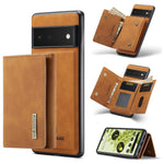 DG.MING M1 Series 3-Fold Multi Card Wallet + Cover posteriore magnetica, For Google Pixel 5a 5G, For Google Pixel 6 Pro, For OnePlus 9RT 5G