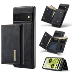 DG.MING M1 Series 3-Fold Multi Card Wallet + Cover posteriore magnetica, For Google Pixel 5a 5G, For Google Pixel 6 Pro, For OnePlus 9RT 5G