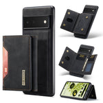 DG.MING M2 Series 3-Fold Multi Card Bag + Cover posteriore magnetica, For Google Pixel 5a 5G, For Google Pixel 6 Pro, For OnePlus 9RT 5G