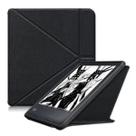 Custodia per tablet in pelle multi-pieghevole con trama in tessuto, For KOBO Libra2 2021, For KOBO Sage 2021