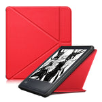 Custodia per tablet in pelle multi-pieghevole con trama in tessuto, For KOBO Libra2 2021, For KOBO Sage 2021