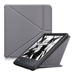 Custodia per tablet in pelle multi-pieghevole con trama in tessuto, For KOBO Libra2 2021, For KOBO Sage 2021