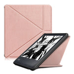 Custodia per tablet in pelle multi-pieghevole con trama in tessuto, For KOBO Libra2 2021, For KOBO Sage 2021