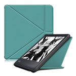 Custodia per tablet in pelle multi-pieghevole con trama in tessuto, For KOBO Libra2 2021, For KOBO Sage 2021
