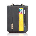 Custodia per telefono in pelle siamese a tracolla con cordino, For Samsung Galaxy Z Flip3 5G