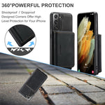 JEEHOOD Custodia in pelle per telefono a conchiglia orizzontale con cerniera magnetica, For Samsung Galaxy S22 5G, For OnePlus Nord N200 5G, For Samsung Galaxy S22+ 5G