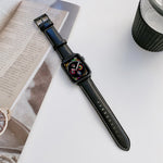 Cinturino in vera pelle per Apple Watch Series 7 e precedenti