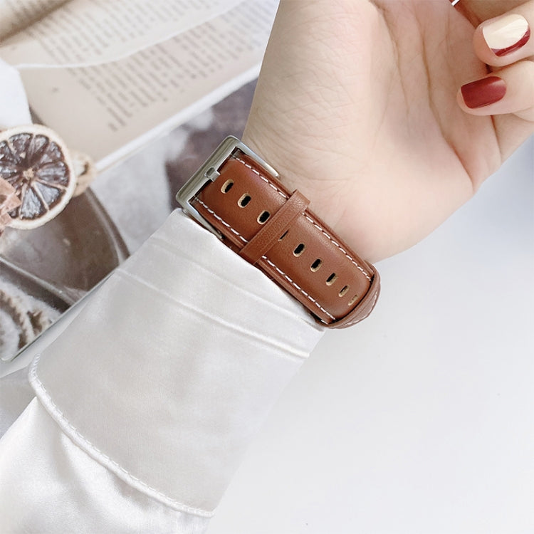 Cinturino in vera pelle per Apple Watch Series 7 e precedenti