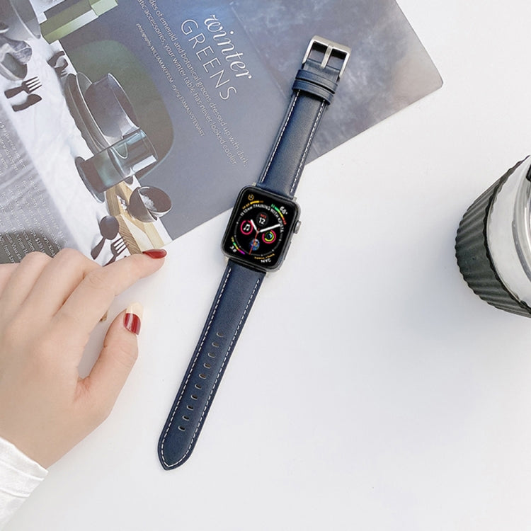 Cinturino in vera pelle per Apple Watch Series 7 e precedenti