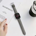 Cinturino in vera pelle per Apple Watch Series 7 e precedenti