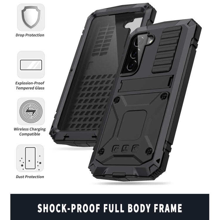 Custodia silicone con supporto per Samsung Galaxy S22 Ultra 5G